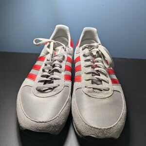 adidas Originals ZX Racer Shoes, Grey Red White